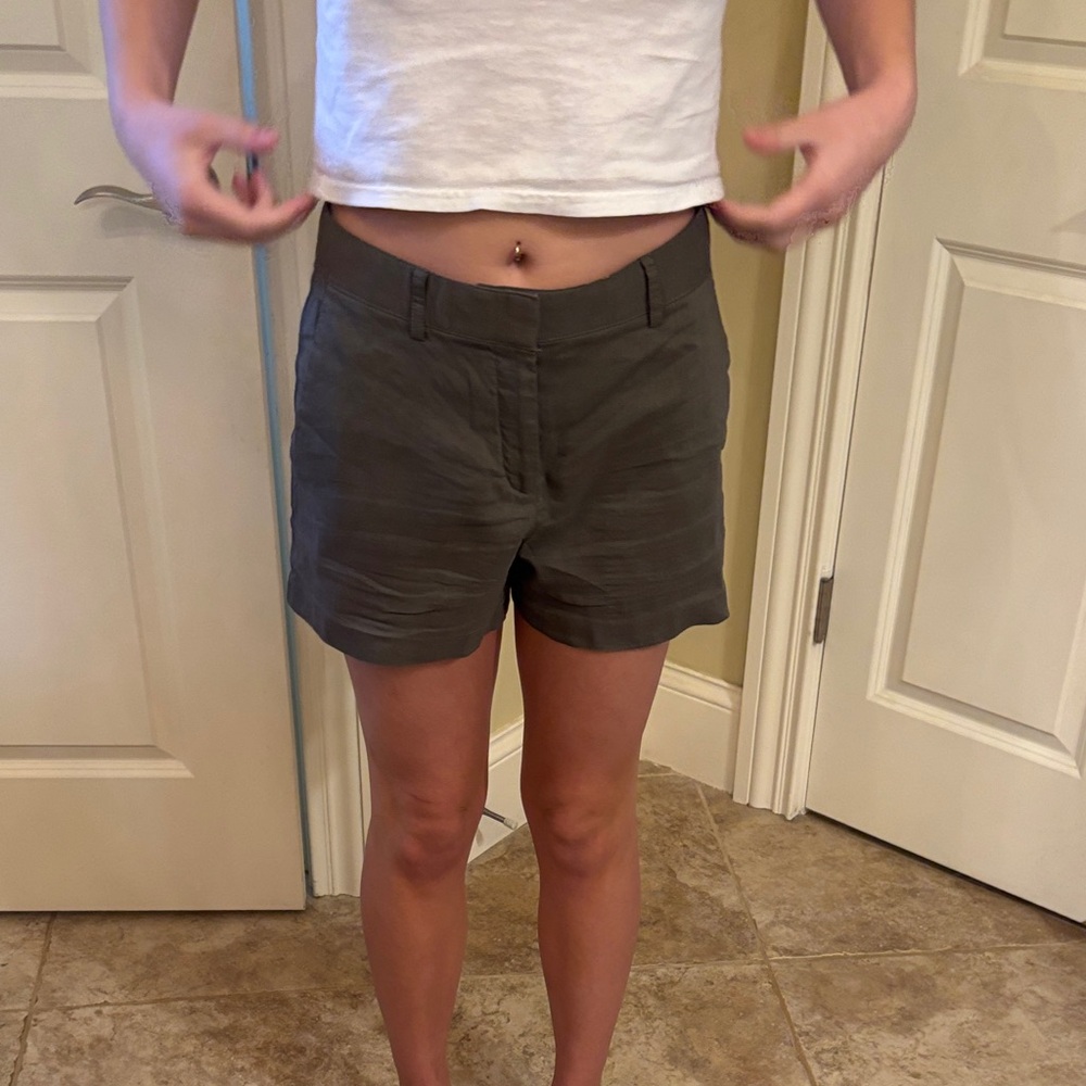 Theory Dark Olive Women's Shorts